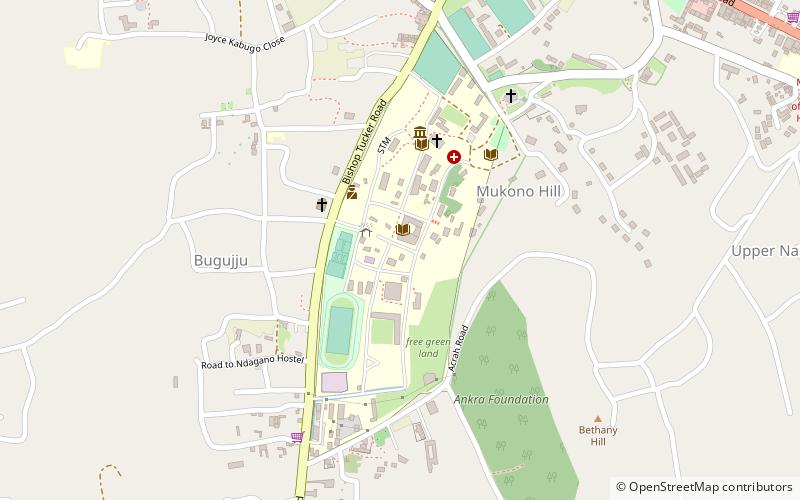 Université chrétienne d'Ouganda location map