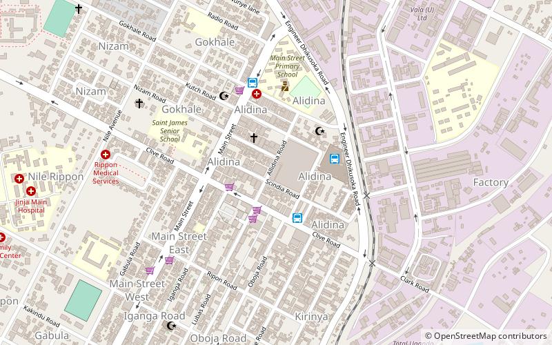 busoga mall jinja location map