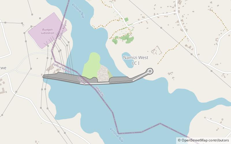 Bujagali location map