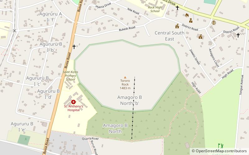 Tororo Rock location map