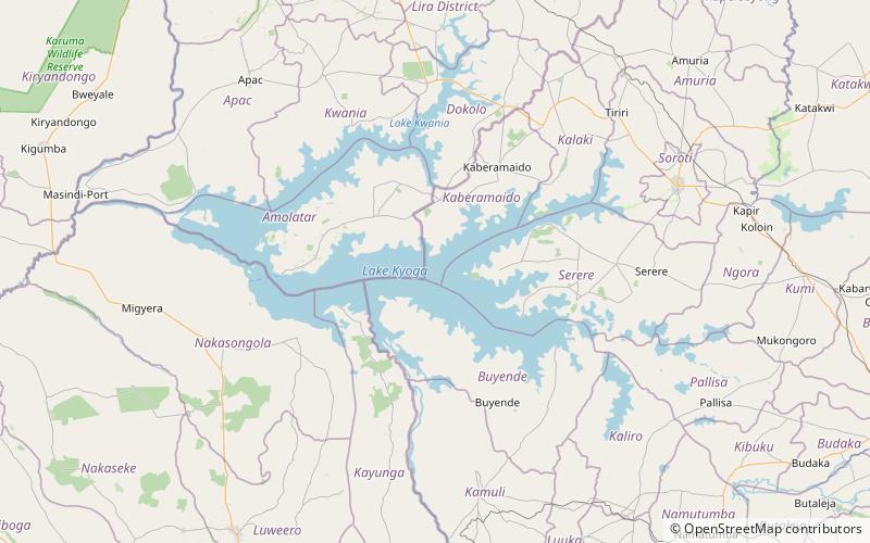 Lago Kyoga location map