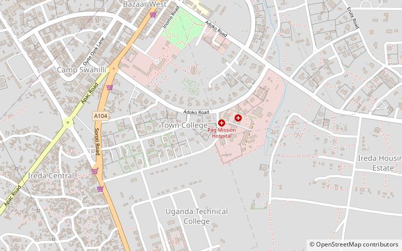 all saints university lira location map