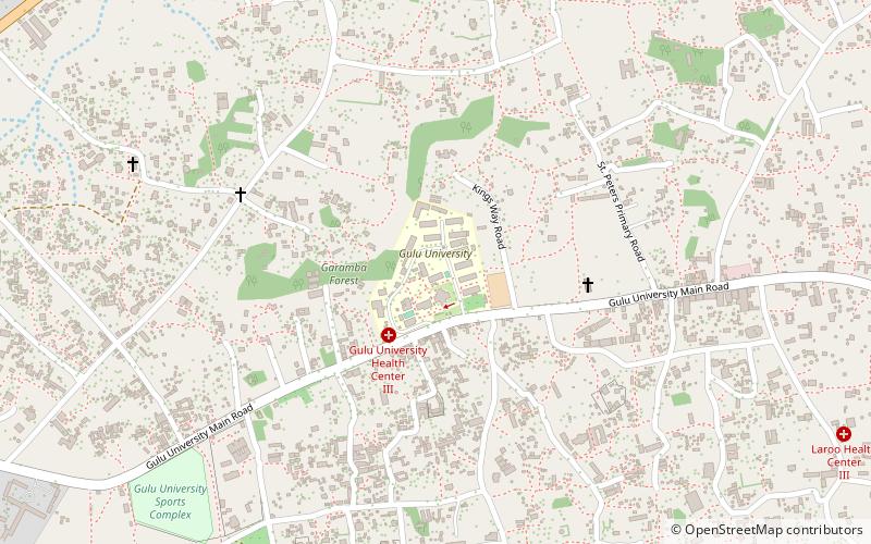 Gulu University location map