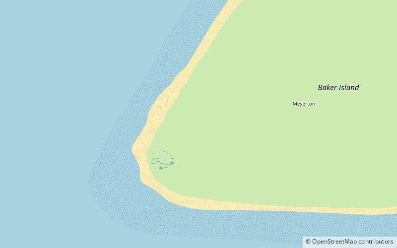 Baker Island Day Beacon location map