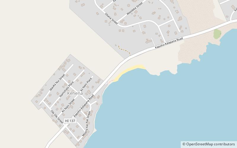 Kehena Beach location map