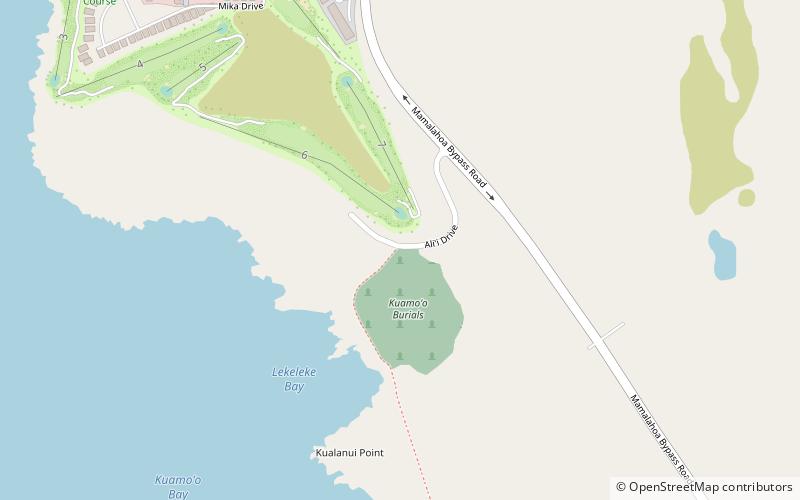 Kuamoo Burials location map