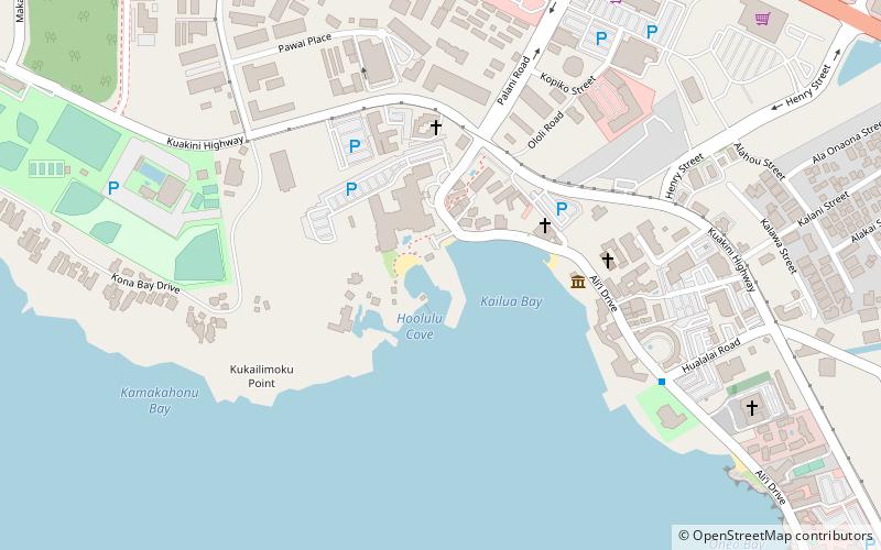 kailua pier kailua kona location map