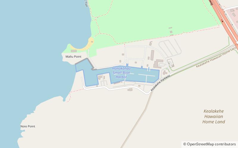 Honokohau Harbor location map