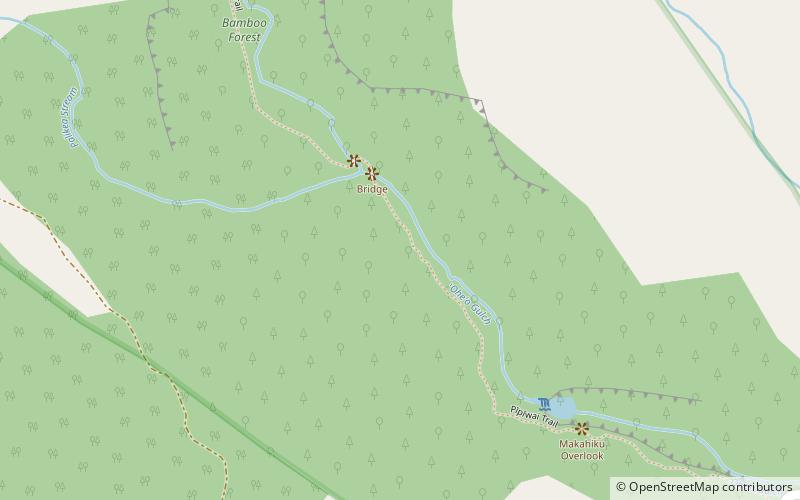 Makahiku Falls location map
