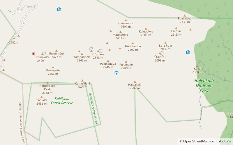 Kapalaoa Cabin location map