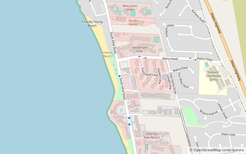 kamaole beach park kihei location map