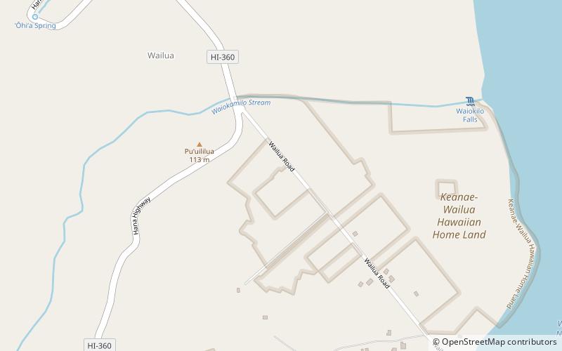 Wailua location map