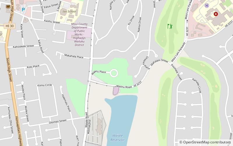 maui memorial park wailuku location map