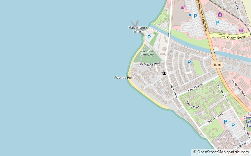 baby beach lahaina location map