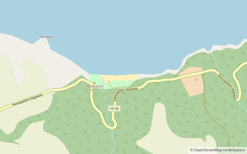 punalau beach lahaina location map