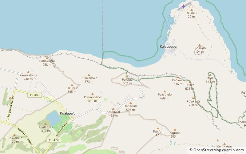 park stanowy palaau narodowy park historyczny kalaupapa location map