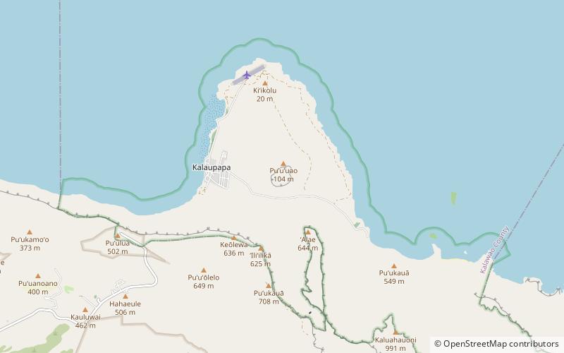 Cratère Kauhakō location map