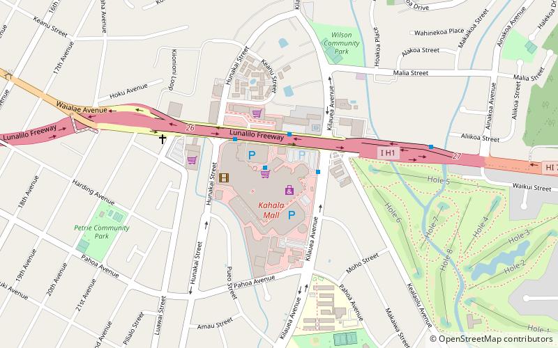 Kahala Mall location map