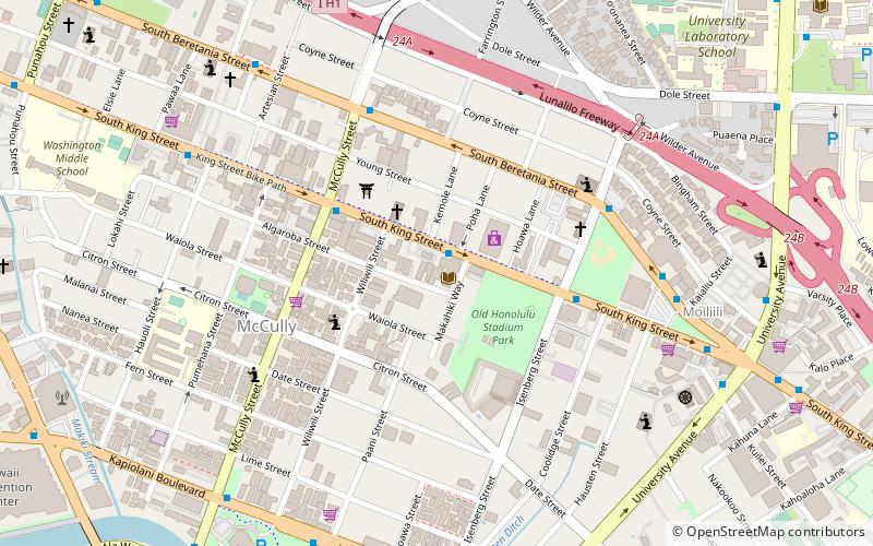 McCully-Mōʻiliʻili Public Library location map