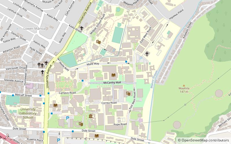 Hamilton Library location map