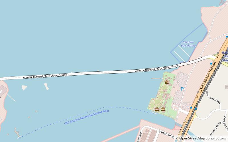 Admiral Clarey Bridge location map