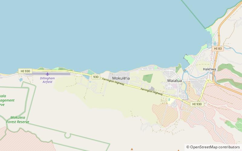 mokuleia oahu location map