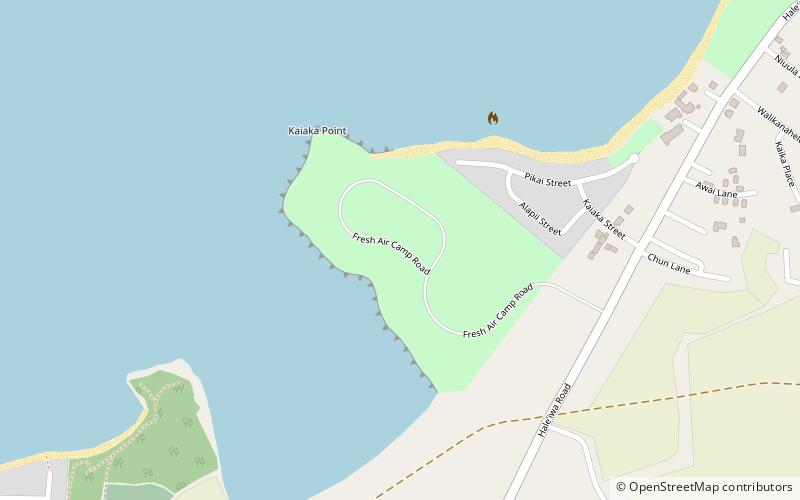 kaiaka bay beach park haleiwa location map
