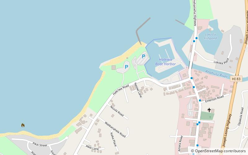 haleiwa alii beach park haleiwa location map