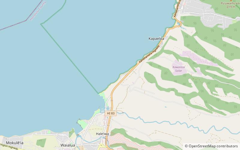 Papailoa Beach location map