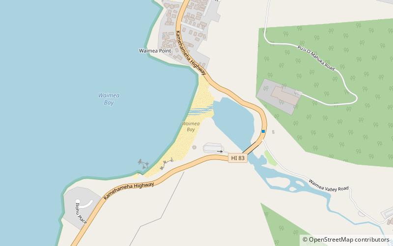 waimea bay beach haleiwa location map