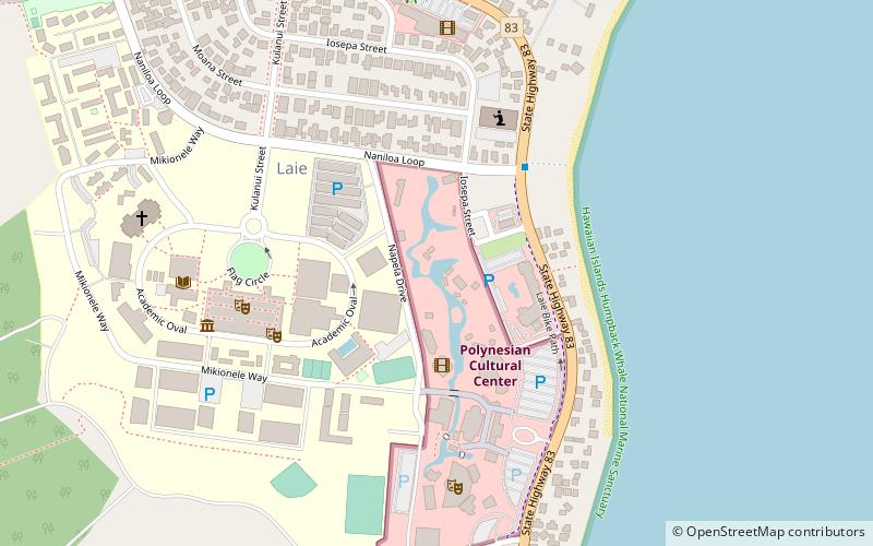 Lāʻie location map