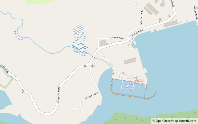Niumalu Beach Park location map