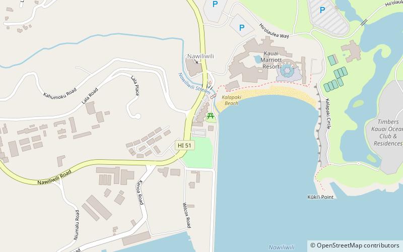 Nawiliwili Beach Park location map