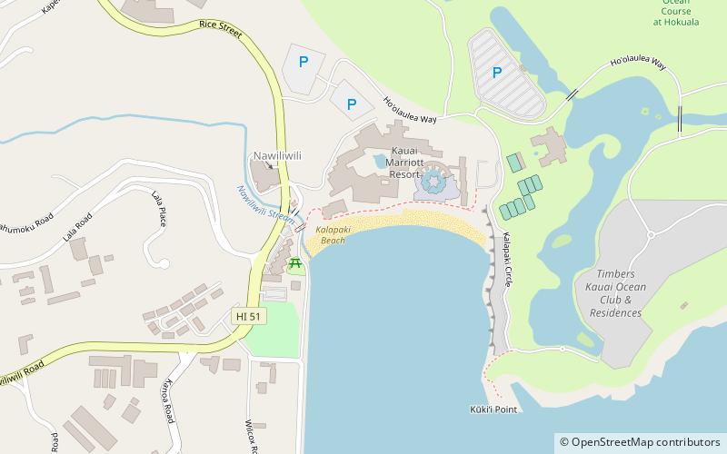 kalapaki lihue location map
