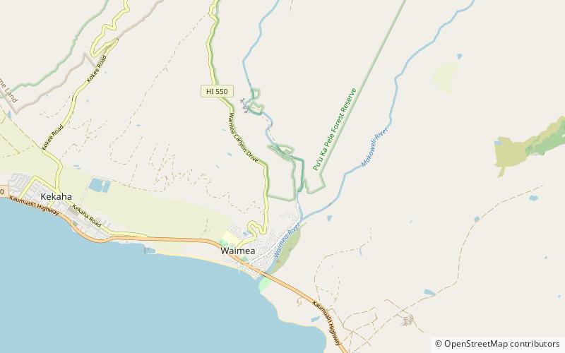 Kīkīaola location map