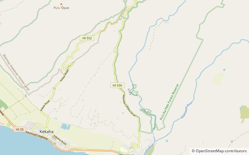 Waimea Ditch location map