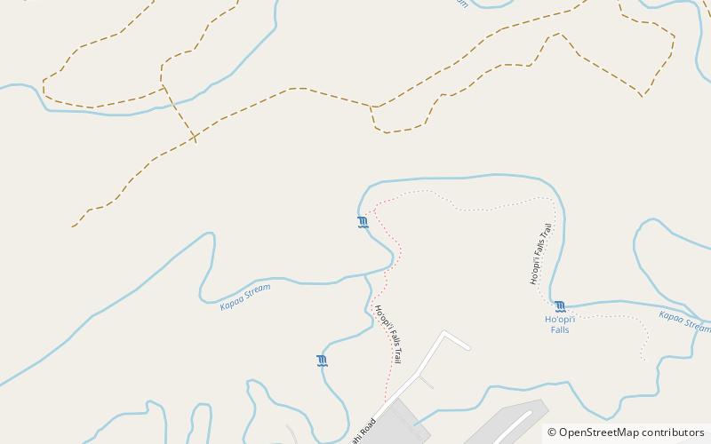 Ho'opi'i Falls location map