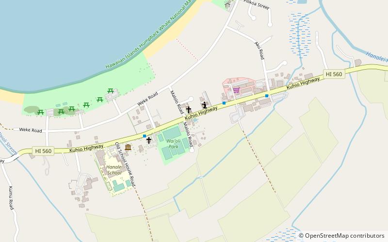 hale halawai hanalei location map