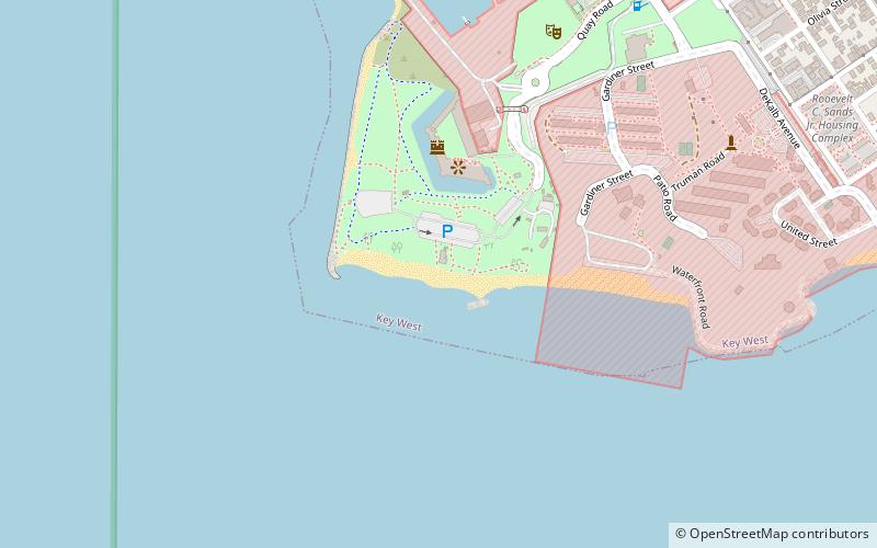 truman beach key west location map