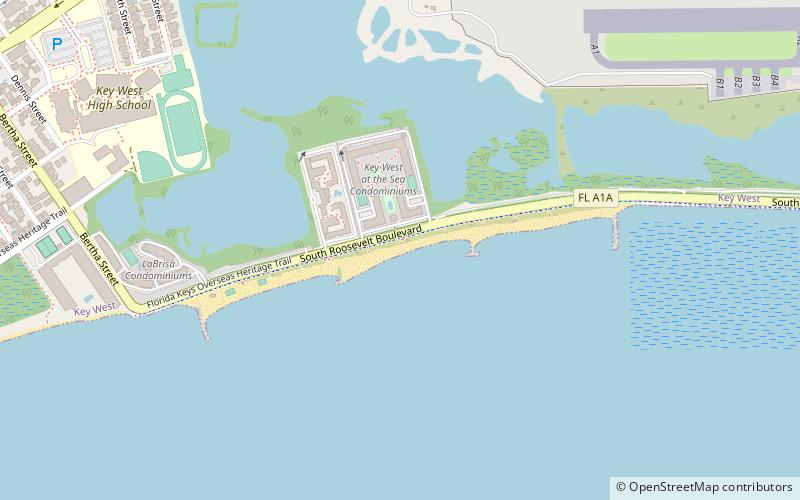 Smathers Beach location map