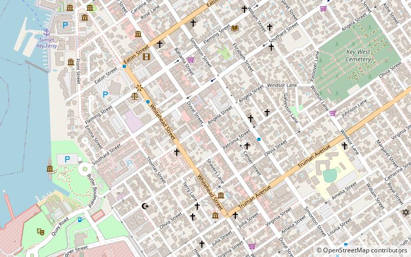 Duval Street location map