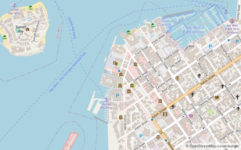 Key West Shipwreck Museum location map