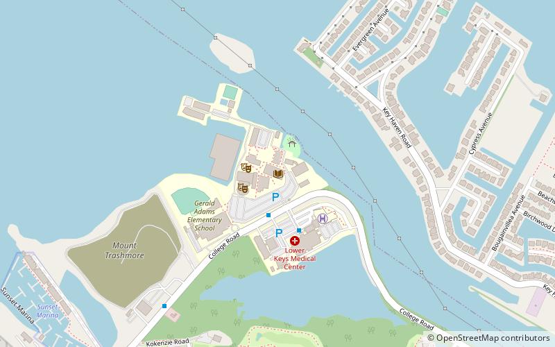 the college of the florida keys key west location map