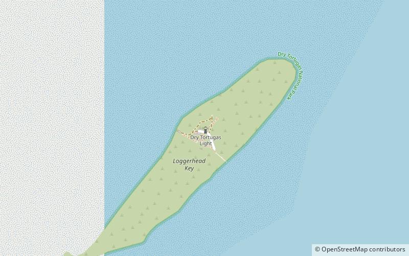 Dry Tortugas Light location map