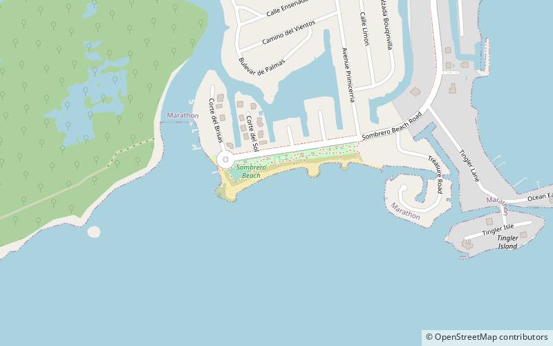 sombrero beach marathon location map