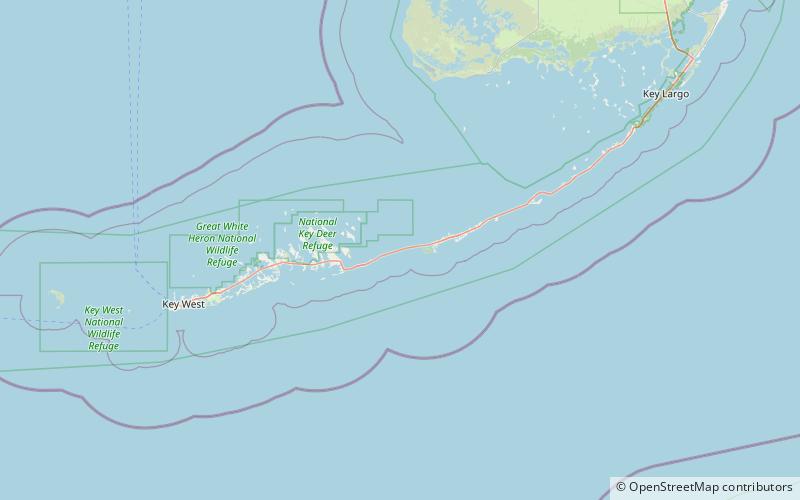 Seven Mile Bridge location map