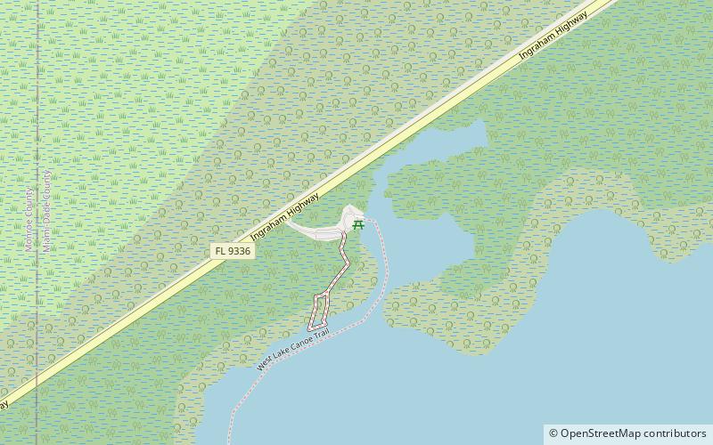 west lake trail everglades national park location map