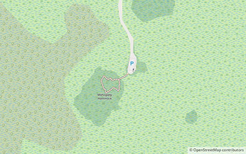 mahogany hammock trail everglades national park location map