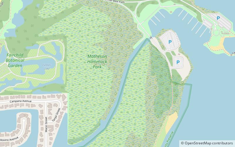 Matheson Hammock County Park location map