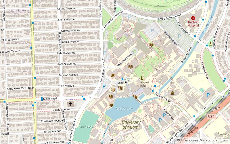 University of Miami School of Law location map